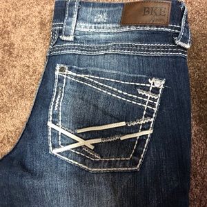 Buckle boot cut denim